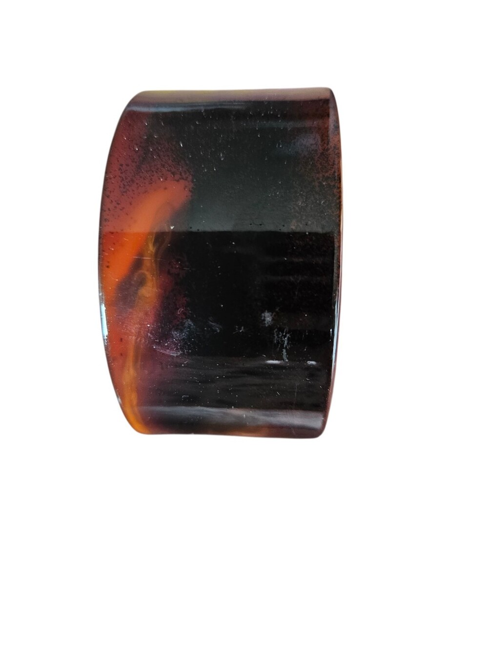 Vintage Brown Tortoise Shell Color Cuff Lucite